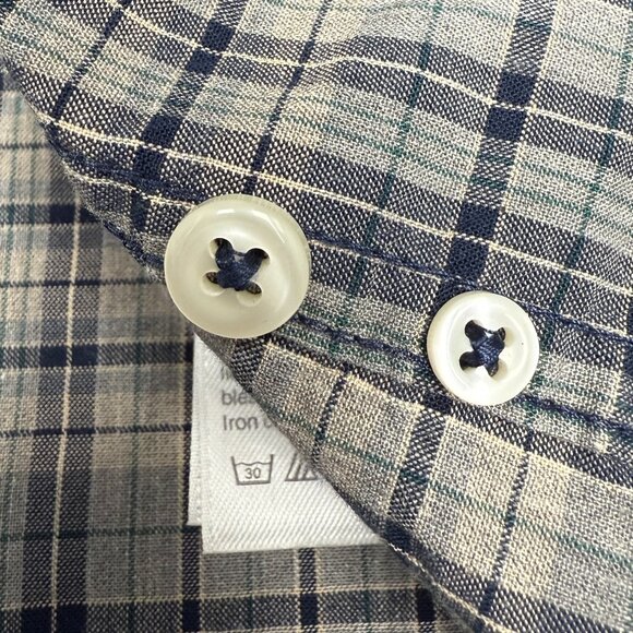 EUC Men's J. CREW Secret Wash Classic‎ Fit Tartan Plaid Shirt | Size L - Picture 12 of 12
